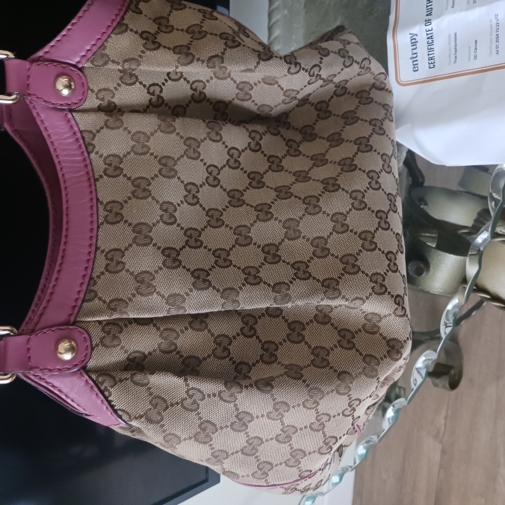 Gucci Brown and Pink Women's Bag